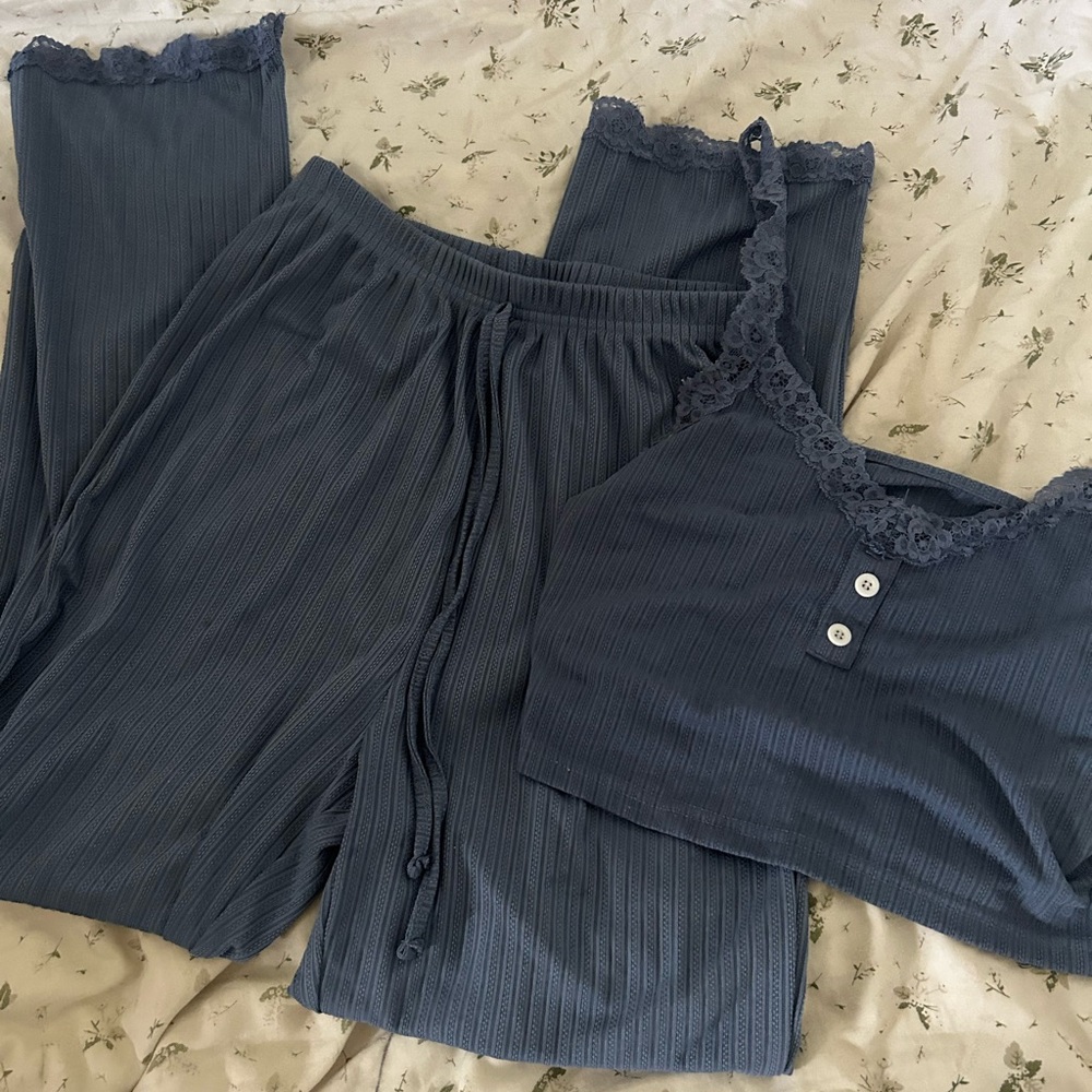 Women's Blue Pajama Set